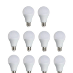 -4277 9w Led Ampul E-27 Duylu Beyaz 10 Adet