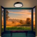 Modern Tavana Sıfır Led Lamba Buz Beyaz Işık Siyah Metal Kasa Salon Mutfak Oturma Odası Avize