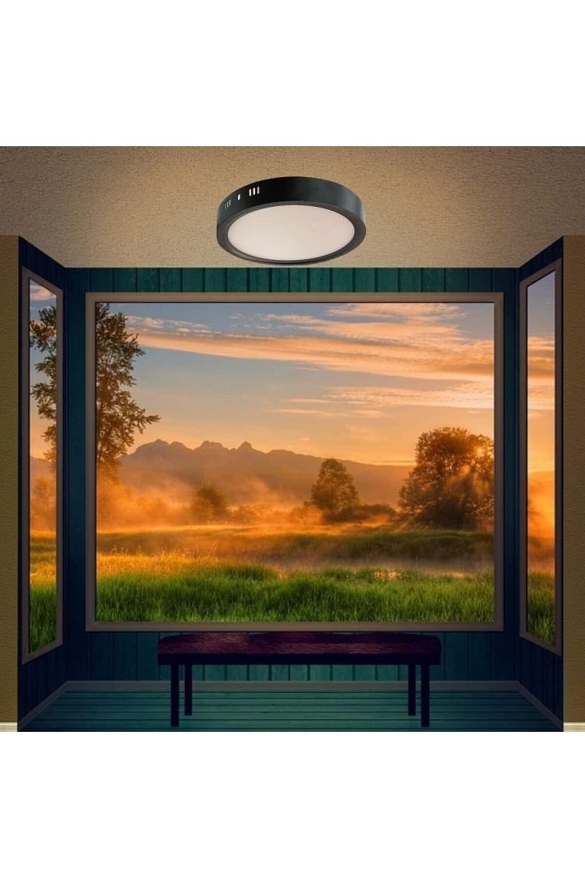 ty1613-prod-qc-20241212-16-7b251eeb-05a8-33f9-8a73-8fdac5d01fba-1-org-zoom-jpg Modern Tavana Sıfır Led Lamba Buz Beyaz Işık Siyah Metal Kasa Salon Mutfak Oturma Odası Avize - Görsel 1