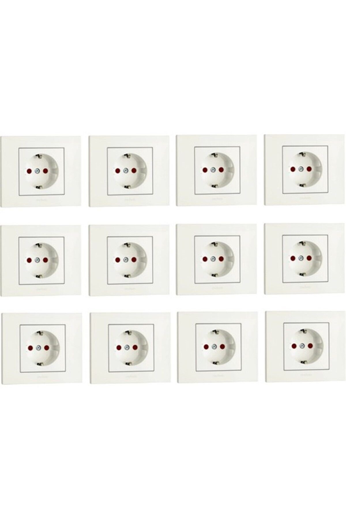 ty1639-prod-qc-20250219-17-1433bfa6-cb6a-3c25-a366-e9b2dd7fe67b-1-org-zoom Ovivo Grano Beyaz Çk Topraklı Priz Çerçeveli 12 Adet - Görsel 1