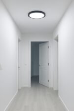 Modern Tavana Sıfır Led Lamba Buz Beyaz Işık Siyah Metal Kasa Salon Mutfak Oturma Odası Avize - Görsel 4