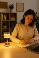 Rio Şarjlı Masa Lambası | Dokunmatik LED | Amber Gün Işığı Beyaz 3 Renk USB Şarjlı Lamba - Görsel 3