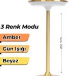 Toronto Şarjlı Masa Lambası | 3 Renk Modu | Amber • Gün Işığı • Beyaz | Dokunmatik Modern Aydınlatma