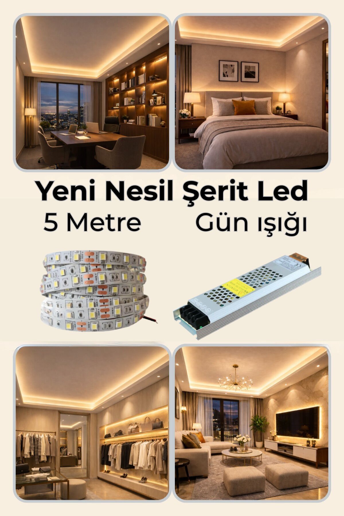 ty1815-prod-qc-enrichment-20260124-14-21207d7a-737f-3bf4-9f45-532db257c56b-1-org-zoom-jpg Yeni Nesil Şerit Led Seti ◆ 5 Metre Günışığı Led + 5 Amper 60 W Slim Trafo - Görsel 1