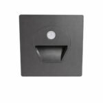 CT-5170 Sensörlü Koridor Aydınlatması LED Gün Işığı | Sıva Altı • Kare Alüminyum Füme Kasa • 1W