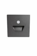 CT-5170 Sensörlü Koridor Aydınlatması LED Gün Işığı | Sıva Altı • Kare Alüminyum Füme Kasa • 1W
