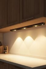 Sensörlü Şarjlı Mıknatıslı LED Işık 40 cm Siyah | Dimmerli 3 Işık Renkli Hareket Sensörlü Aydınlatma - Görsel 2